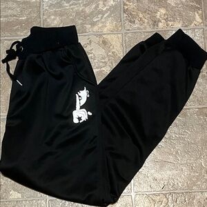 SHEIN Black Graphic Jogger Pants